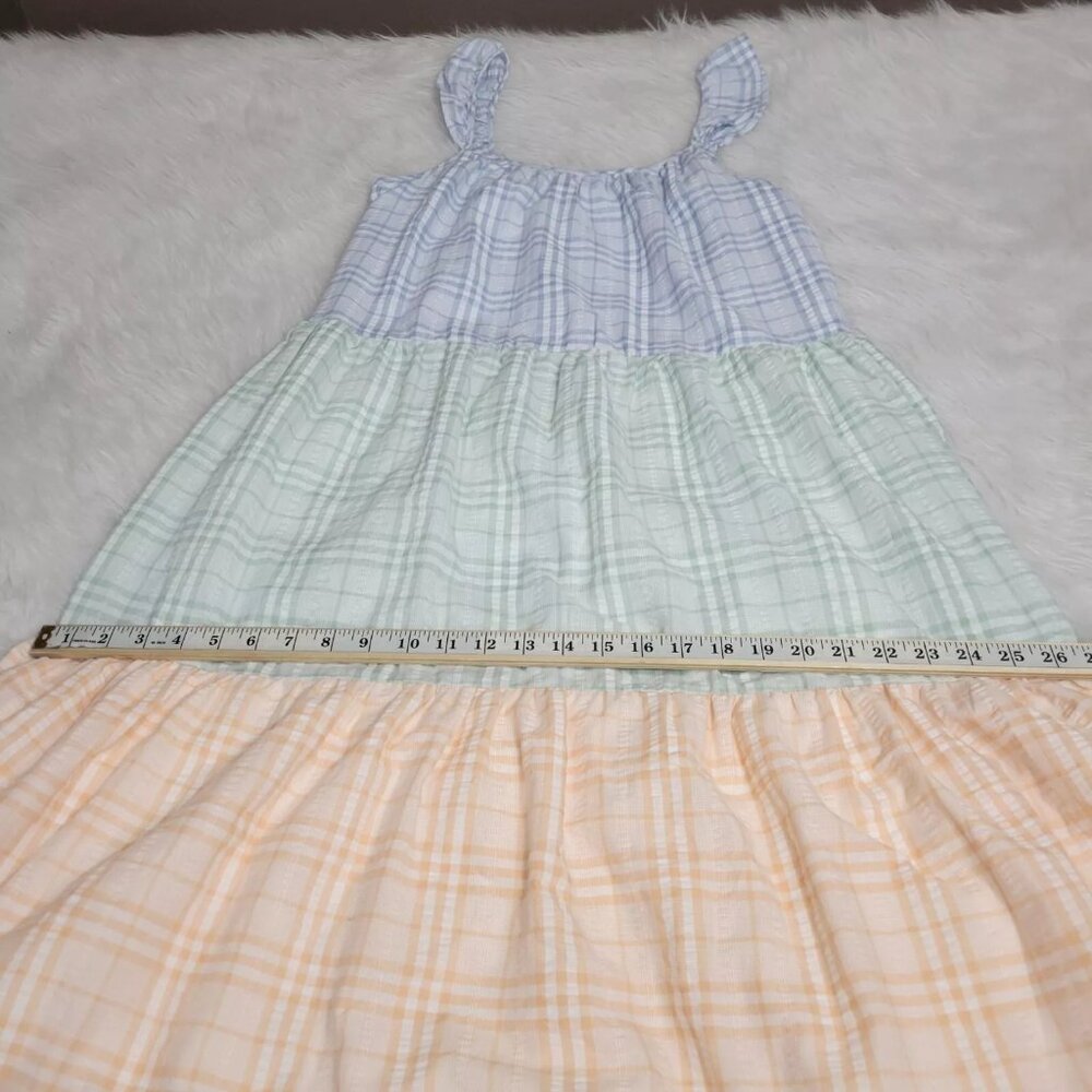 By The River Flutter Strap Multicolored Plaid Col… - image 6